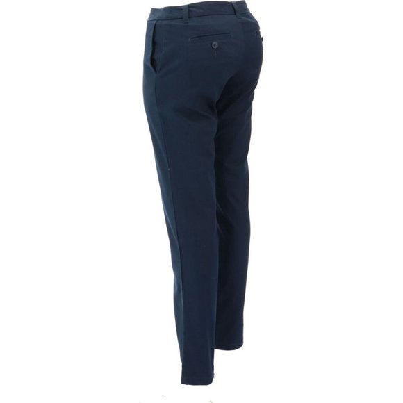 NWT LANDS' END JUNIOR'S PLAIN FRONT PANTS CLASSIC NAVY 5 - Picture 4 of 9